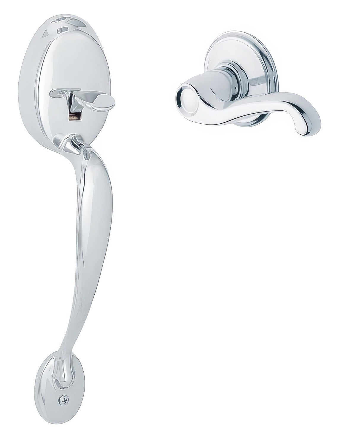 Schlage FE285PLY625FLALH polished chrome electronic keypad lower half handleset