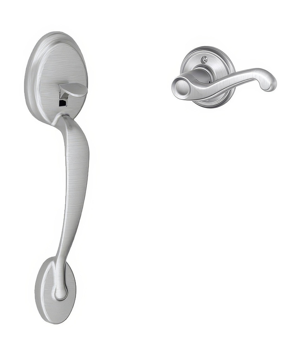 Schlage FE285PLY626FLALH satin chrome electronic keypad lower half handleset