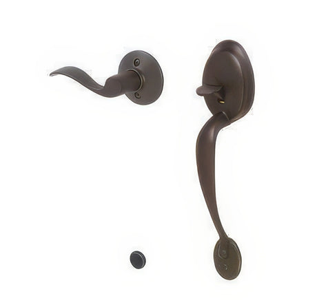 Schlage FE285PLY716ACCRH aged bronze electronic keypad lower half handleset