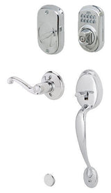 Schlage FE365PLY625FLARH polished chrome electronic keypad handleset