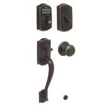Schlage FE365CAM716GEO aged bronze electronic keypad handleset