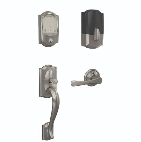 Schlage FE489WBCCAM619VLA satin nickel touchscreen deadbolt