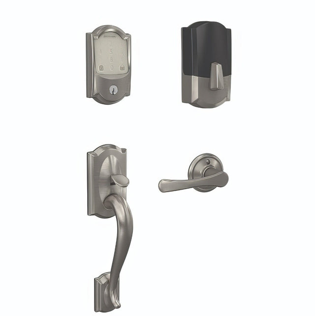 Schlage FE489WBCCAM619VLA satin nickel touchscreen deadbolt