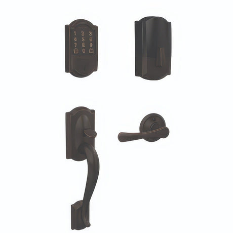 Schlage FE489WBCCAM716VLA aged bronze touchscreen deadbolt