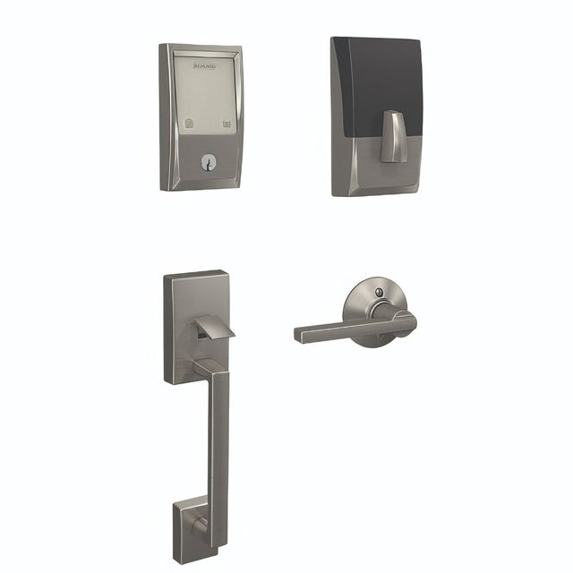 Schlage FE489WBCCEN619LAT satin nickel touchscreen deadbolt