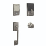 Schlage FE489WBCCEN619PLY satin nickel touchscreen deadbolt