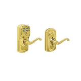 Schlage FE595PLY505FLA lifetime polished brass keypad entry door lever