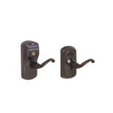 Schlage FE595PLY716FLA aged bronze keypad entry door lever