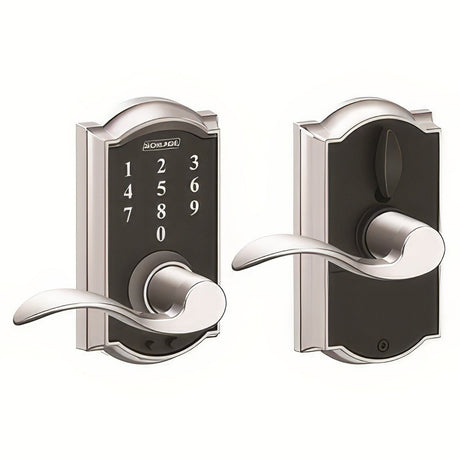 Schlage FE695CAM625ACC bright chrome keyless deadbolt