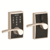 Schlage FE695CEN619MER satin nickel touchscreen keyed entry locks