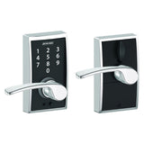 Schlage FE695CEN625MER bright chrome touchscreen keyed entry locks
