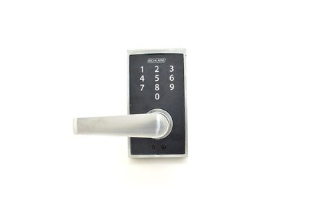 Schlage FE695CEN626ELA satin chrome touchscreen keyed entry locks