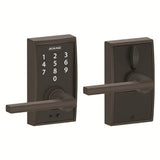 Schlage FE695CEN716LAT aged bronze touchscreen keyed entry locks
