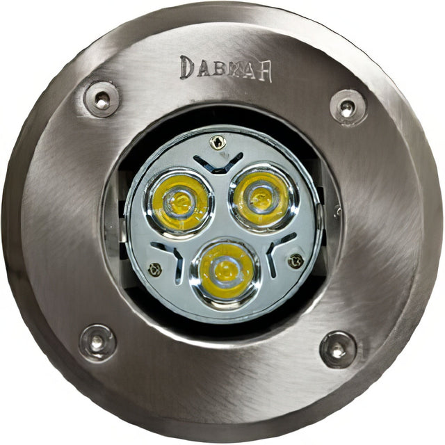 Dabmar Lighting FG319-LED3 Fiberglass LED In-Ground Well Light with Stainless Steel Top Stainless Steel (Top)