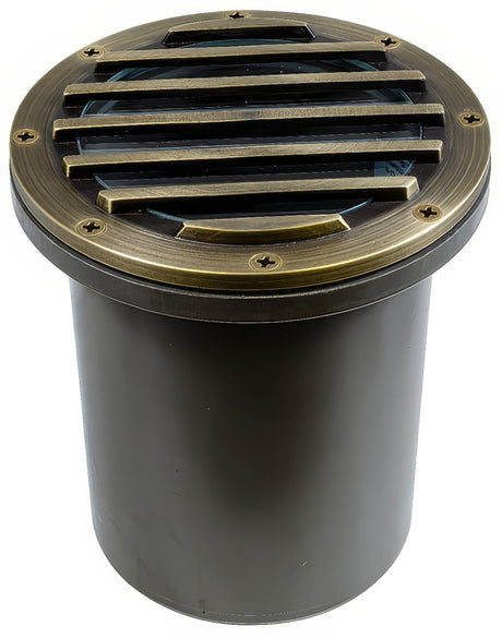 Dabmar Lighting FG4400-L25S-27K-WBS weathered brass in ground well light