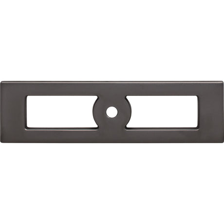 Top Knobs TK922AG Hollin 4 9/32" Length Rectangle Knob Ash Gray