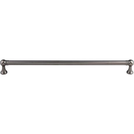 Top Knobs TK807AG Kara 12" Center to Center Bar Pull Ash Gray