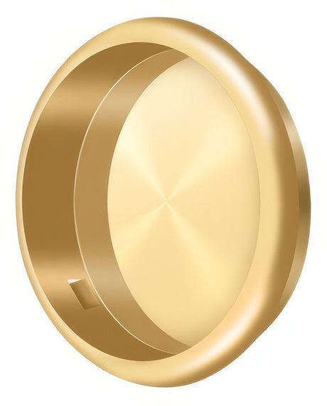 Deltana FP221RCR003 lifetime polished brass flush pull