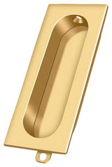 Deltana FP222CR003 lifetime polished brass flush pull