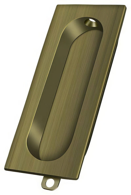 Deltana FP222U5 antique brass flush pull
