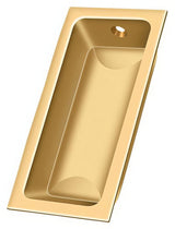 Deltana FP227CR003 lifetime polished brass flush pull