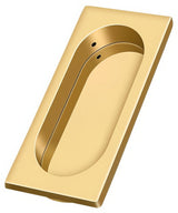 Deltana FP4134CR003 lifetime polished brass flush pull