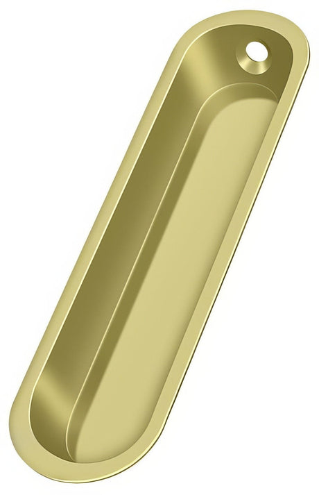Deltana FP828U3 polished brass flush pull
