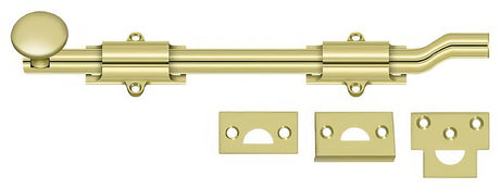 Deltana FPG103 surface bolt in satin nickel, additional view