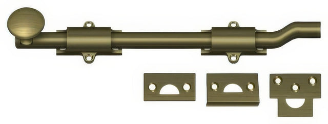 Deltana FPG105 antique brass surface bolt