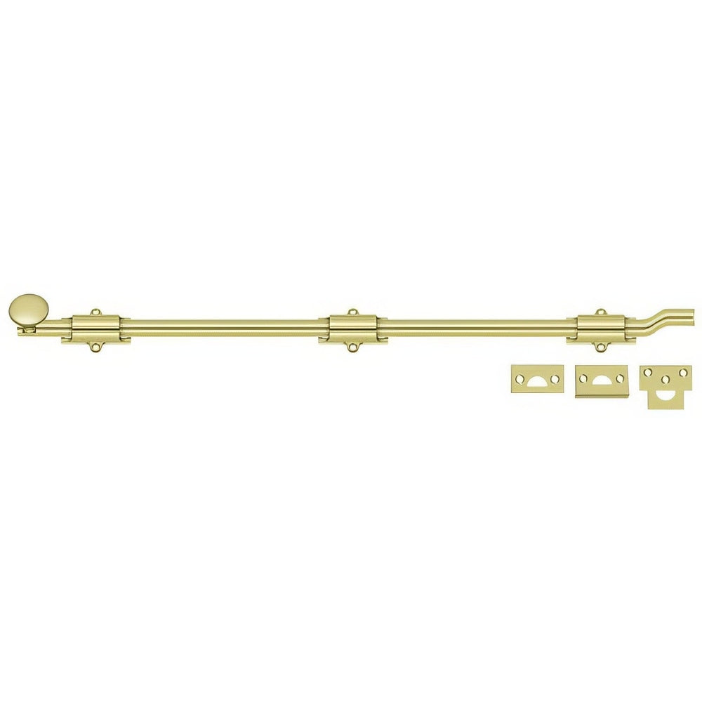 Deltana FPG263 polished brass surface bolt