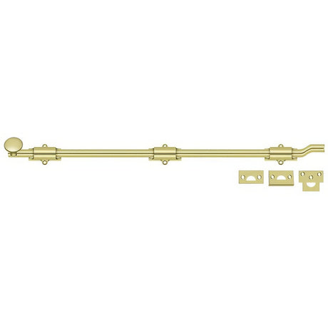 Deltana FPG263 polished brass surface bolt