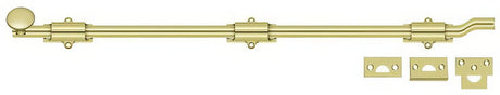 Deltana FPG263 polished brass surface bolt