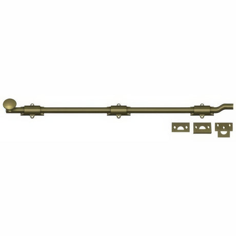 Deltana FPG265 antique brass surface bolt