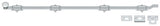 Deltana FPG4226 polished chrome surface bolt