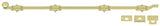 Deltana FPG423 polished brass surface bolt