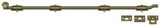 Deltana FPG425 antique brass surface bolt