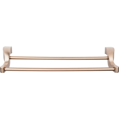 Top Knobs AQ11BB Aqua Double 31 1/4" Wall Mounted Towel Bar Brushed Bronze