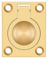 Deltana FRP175CR003 lifetime polished brass flush ring pull