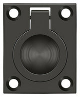 Deltana FRP175U10B flush ring pull in satin stainless, additional view