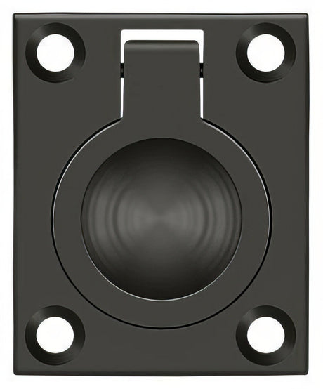 Deltana FRP175U10B oil rubbed bronze flush ring pull