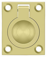 Deltana FRP175U3 polished brass flush ring pull