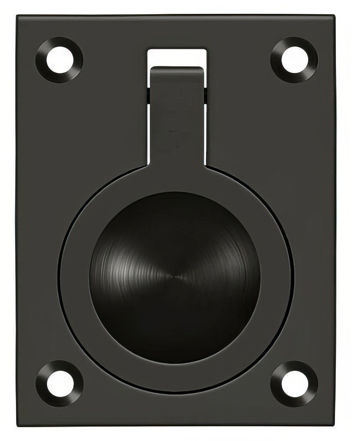 Deltana FRP25U10B oil rubbed bronze flush ring pull