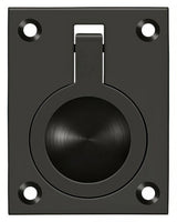 Deltana FRP25U10B oil rubbed bronze flush ring pull