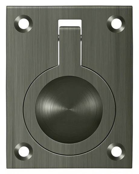 Deltana FRP25U15A antique nickel flush ring pull