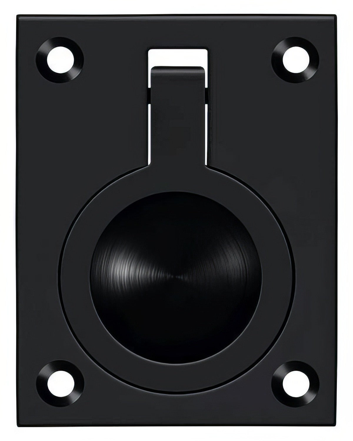 Deltana FRP25U19 paint black flush ring pull