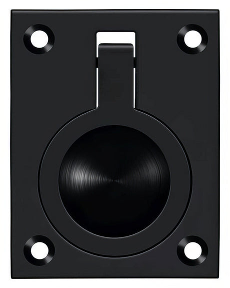 Deltana FRP25U19 paint black flush ring pull