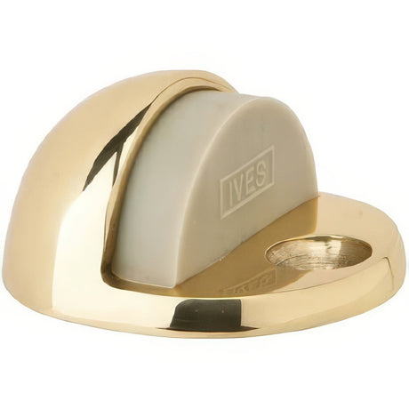 Ives FS4363 polished brass floor dome stop