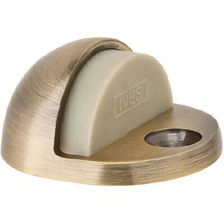 Ives FS4365 satin brass blackened floor dome stop