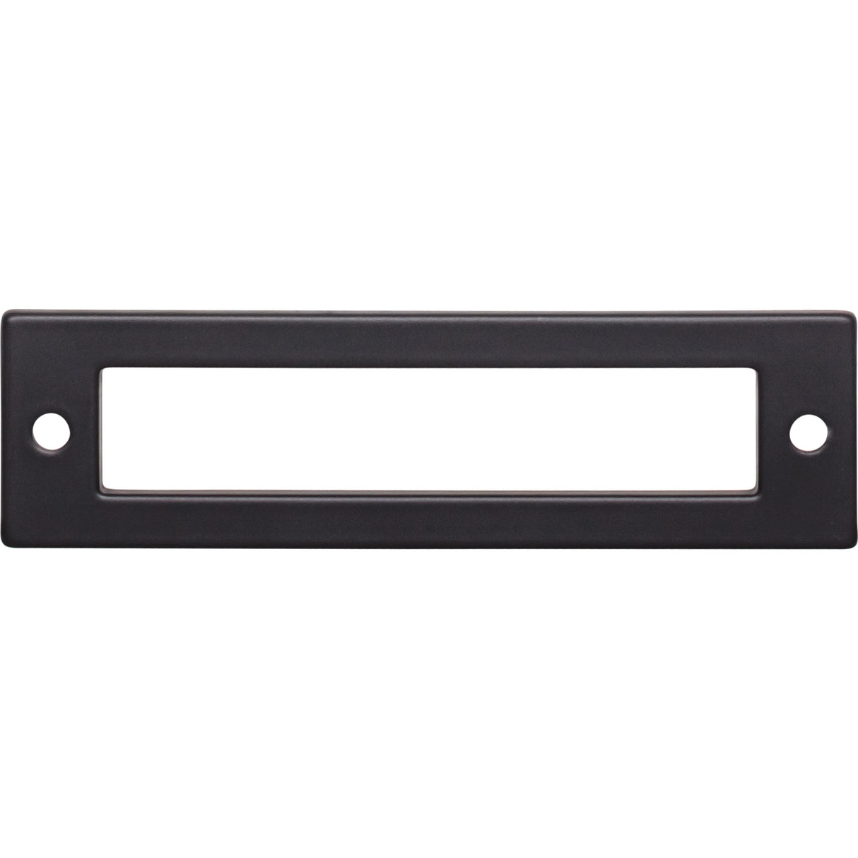 Top Knobs TK924BLK Hollin 3 3/4" Center to Center Pull Backplate Flat Black
