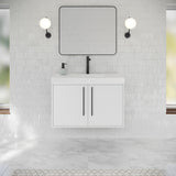 Jeffrey Alexander Tempest 36" White Single Sink Bathroom Vanity with White Resin Top - Single-Hole Faucet Top - VKTEM36WHRE product image 2